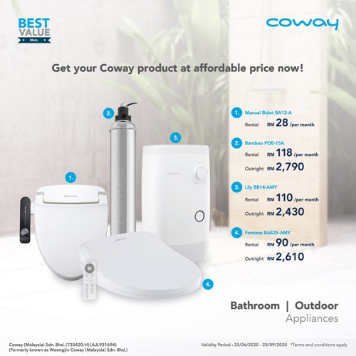Outdoor Filter Coway Promotion